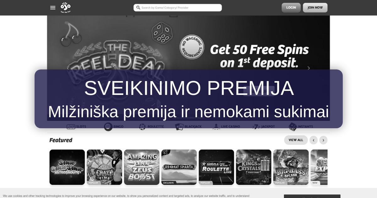 Playojo Casino - Jūsų lošimų stotelė Lietuvoje